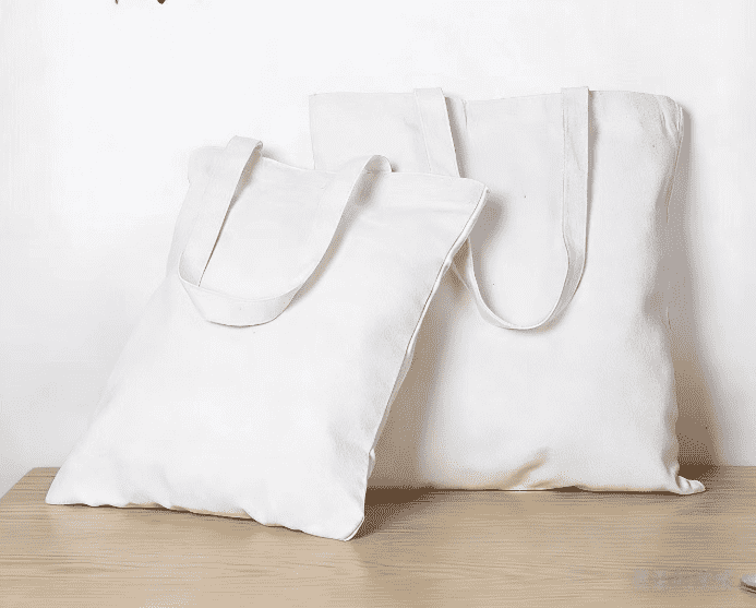 Borsa tote in tela personalizzata vuota
