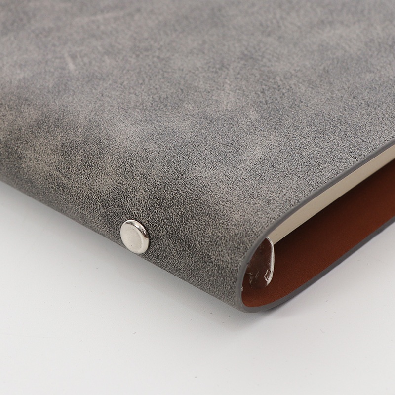 Quaderno con raccoglitore a 6 anelli in pelle PU vintage