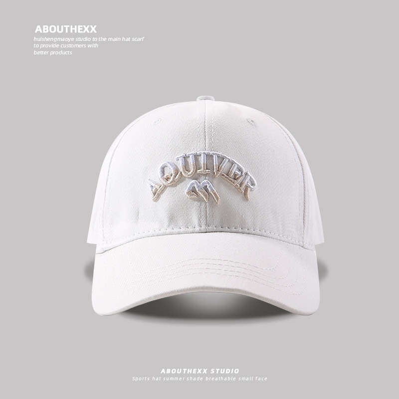 Berretto da baseball regolabile in cotone ricamato 3D unisex