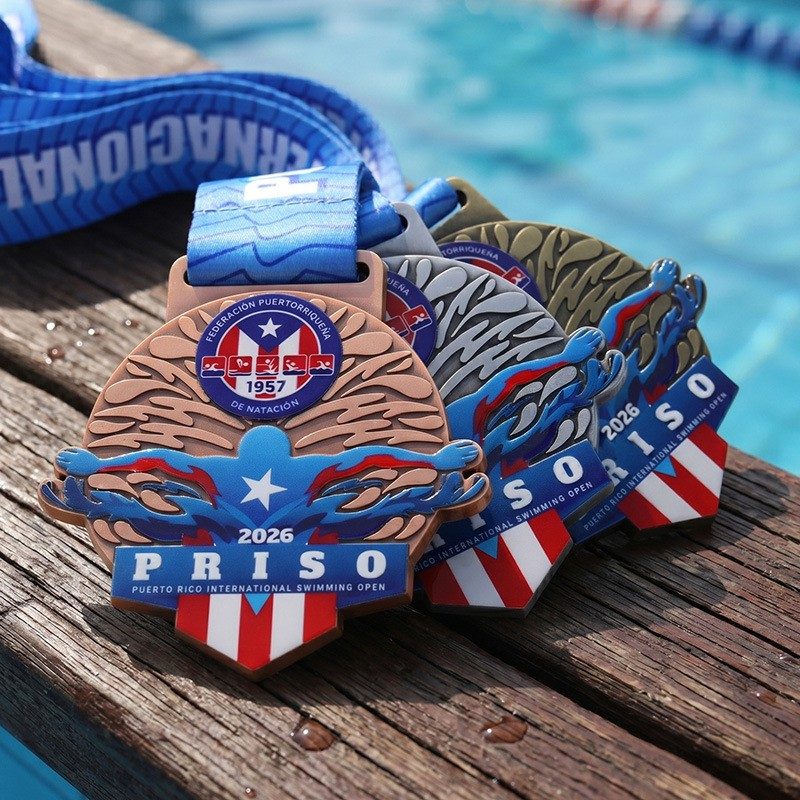 Medaglie sportive fustellate personalizzate Medaglie sportive fustellate personalizzate