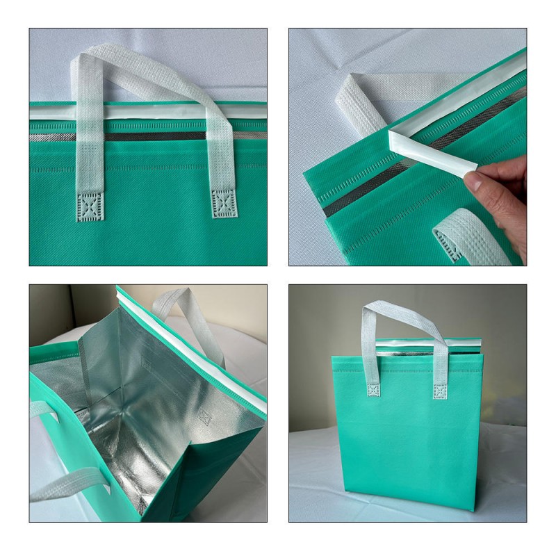 Borsa termica da asporto in tessuto non tessuto personalizzata