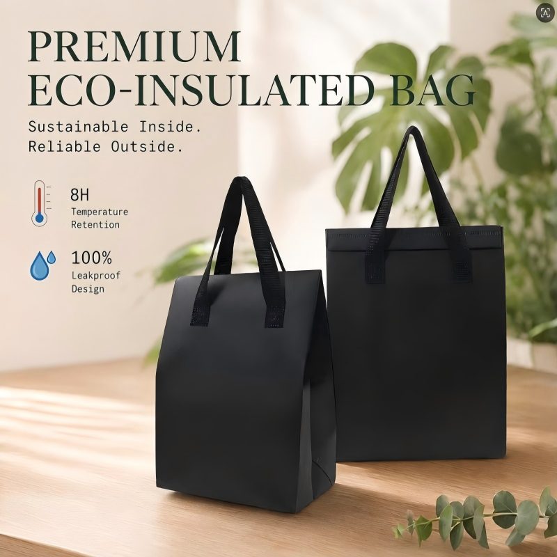 Borsa termica da asporto in tessuto non tessuto personalizzata