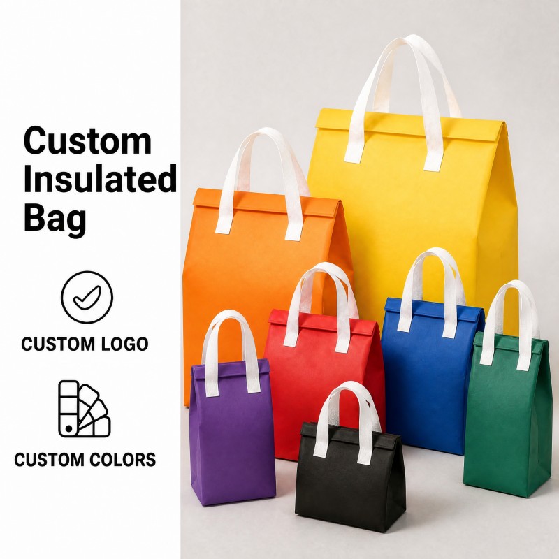 Borsa termica da asporto in tessuto non tessuto personalizzata Borsa termica da asporto in tessuto non tessuto personalizzata
