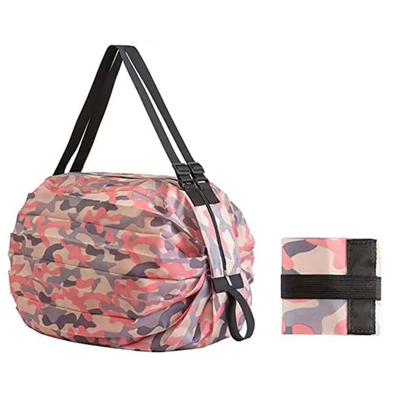 Borsa pieghevole in poliestere pieghevole con logo personalizzato