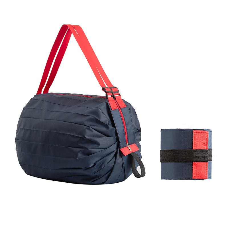Borsa pieghevole in poliestere pieghevole con logo personalizzato
