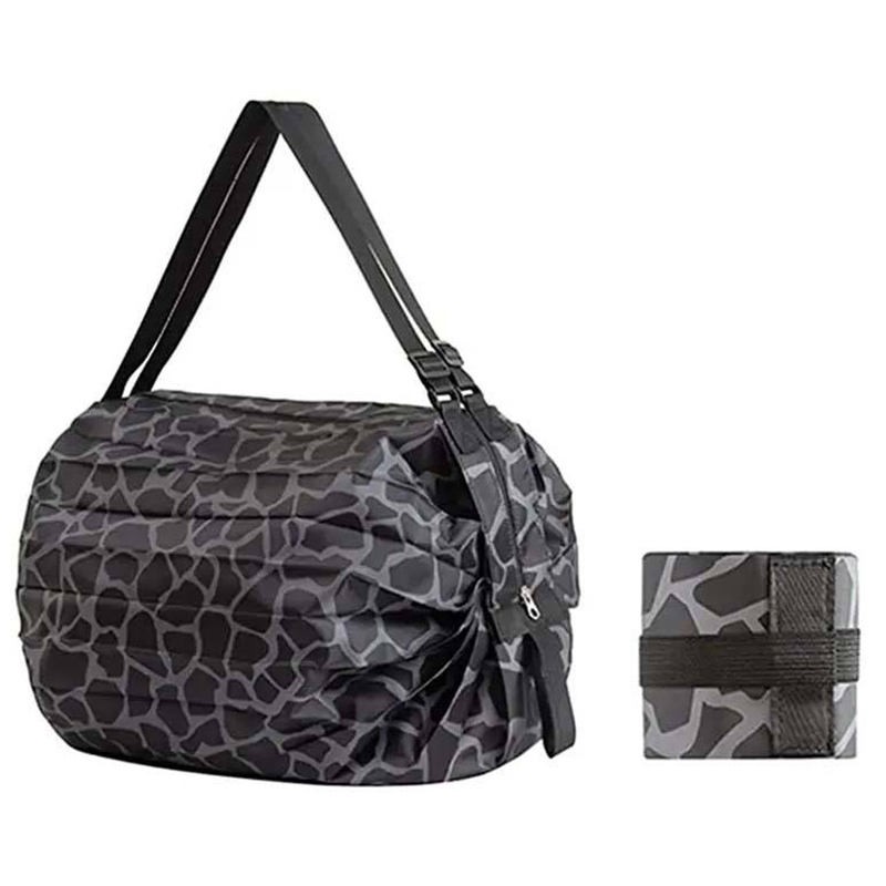 Borsa pieghevole in poliestere pieghevole con logo personalizzato Borsa pieghevole in poliestere pieghevole con logo personalizzato