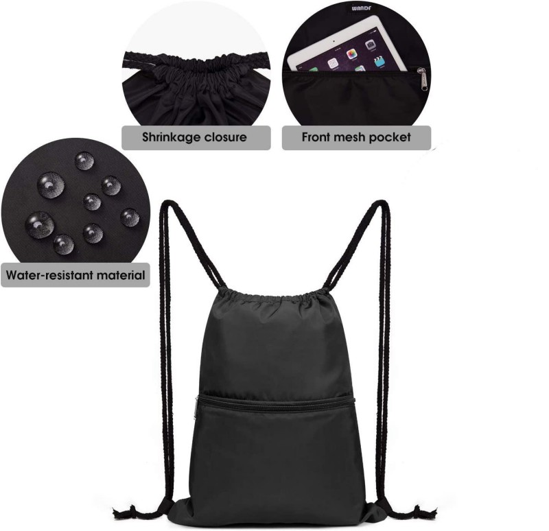 Borsa a sacco sportiva con logo personalizzato con coulisse