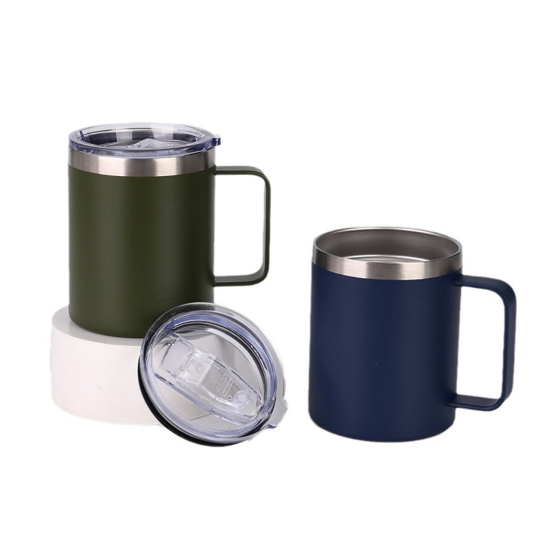 Tazza con manico isolato in acciaio inossidabile con logo personalizzato