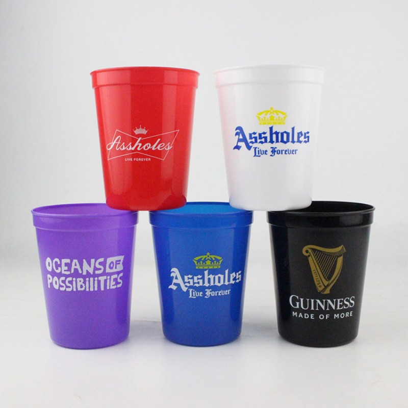 Coppa da stadio PP da 12 oz‑16 oz | Logo personalizzato