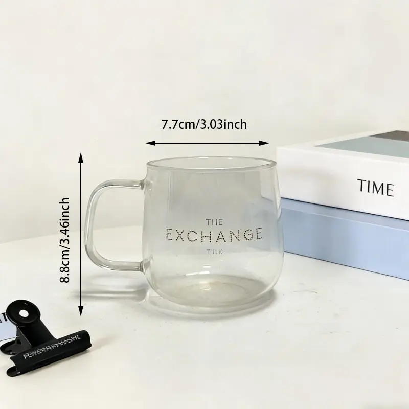 Tazze in vetro personalizzate a forma di uovo con manici