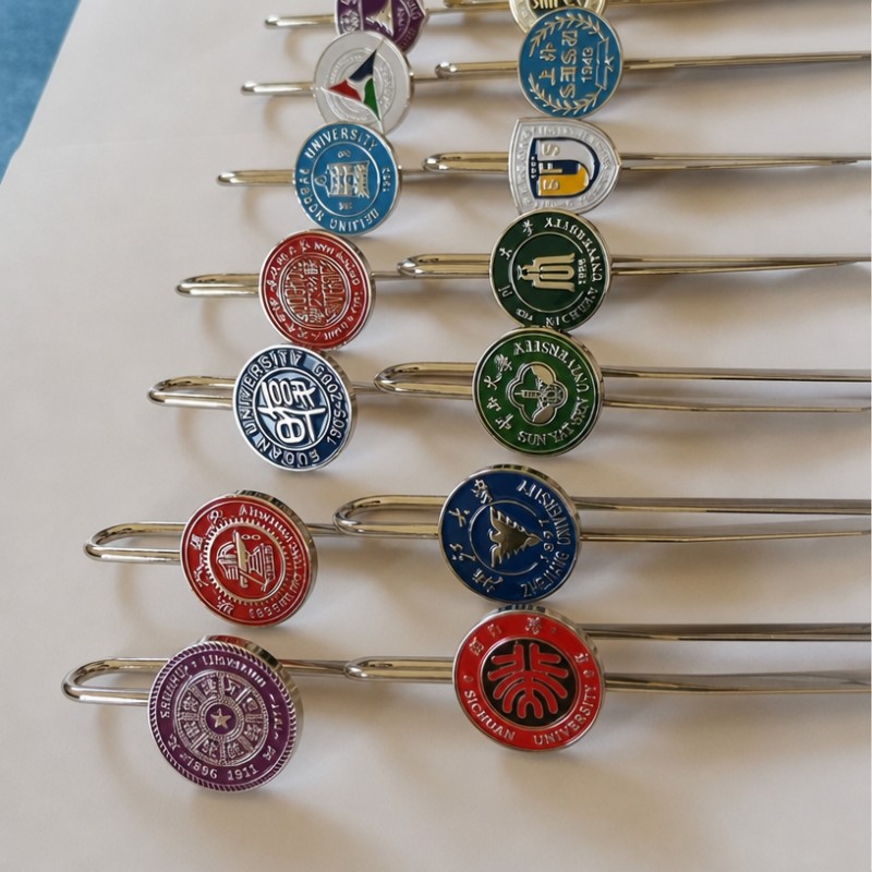Segnalibri commemorativi in ​​metallo con logo personalizzato dell'Università