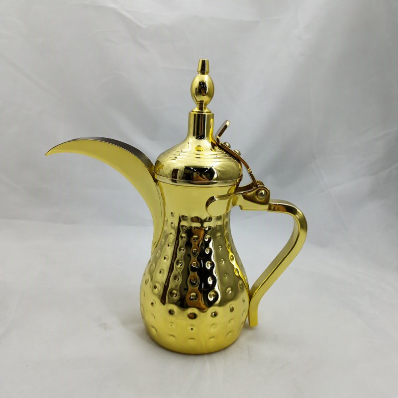 Server da tè e caffè arabo Dallah Pot in acciaio inossidabile del Medio Oriente