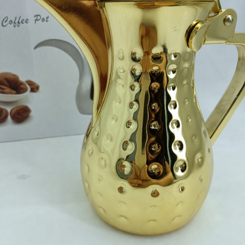 Server da tè e caffè arabo Dallah Pot in acciaio inossidabile del Medio Oriente
