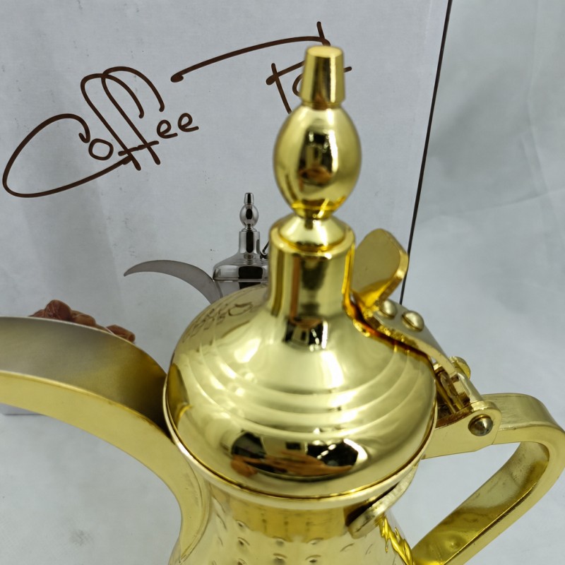 Server da tè e caffè arabo Dallah Pot in acciaio inossidabile del Medio Oriente