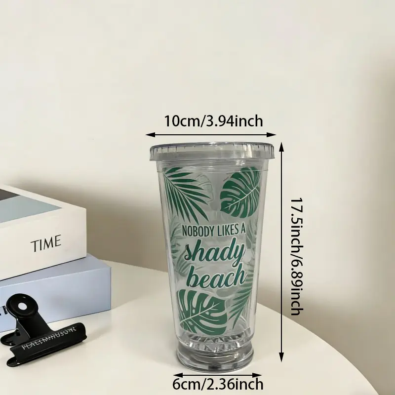 Divertente tazza da viaggio estiva in plastica