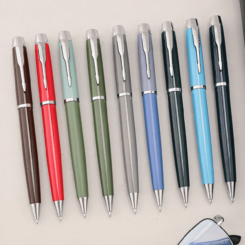 Penna a sfera con clic in metallo Penna regalo per ufficio aziendale con logo personalizzato Penna a sfera con clic in metallo Penna regalo per ufficio aziendale con logo personalizzato