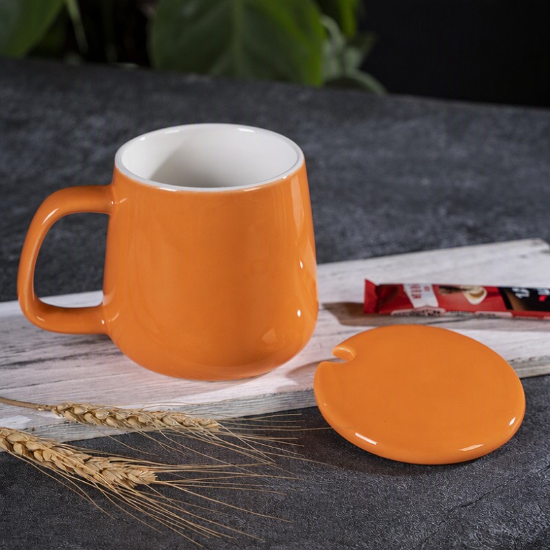 Tazza da caffè in ceramica minimalista nordica con logo personalizzato Tazza da acqua da 400 ml