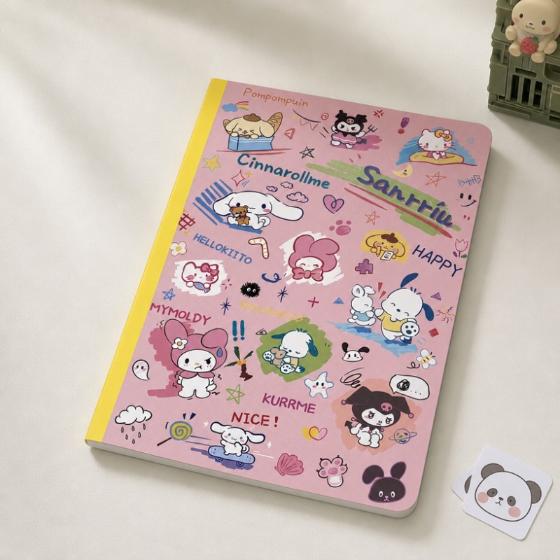 Taccuino A5 con copertina rigida con simpatico cartone animato Graffiti Taccuino A5 con copertina rigida con simpatico cartone animato Graffiti