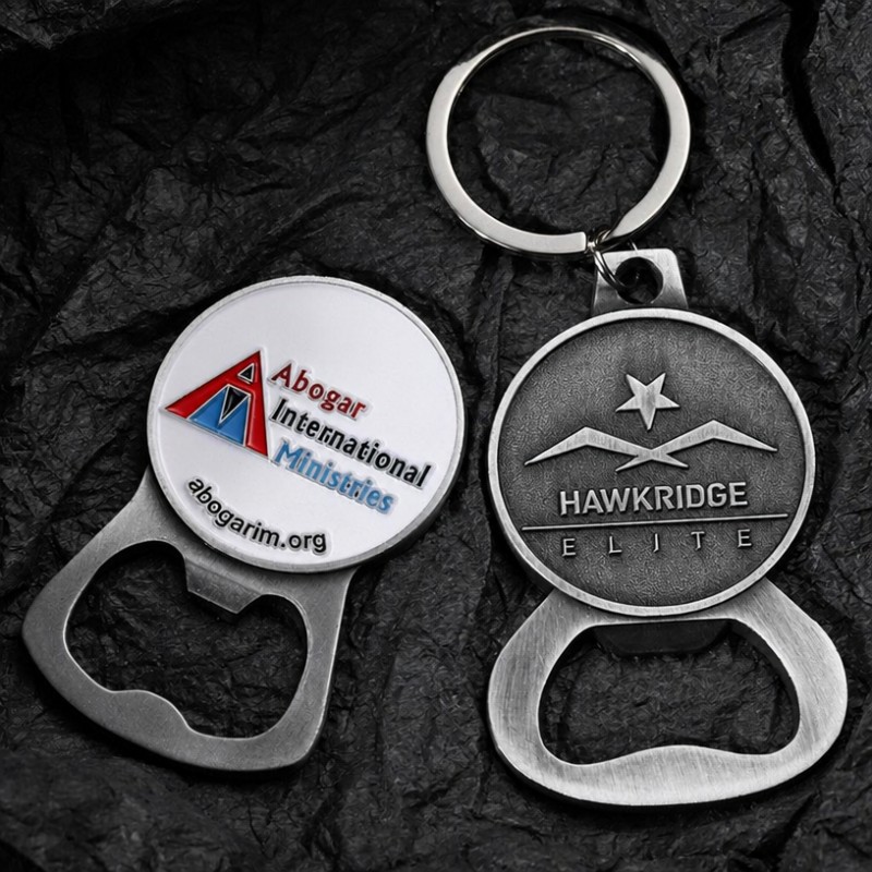 Portachiavi apribottiglie a forma di logo personalizzato