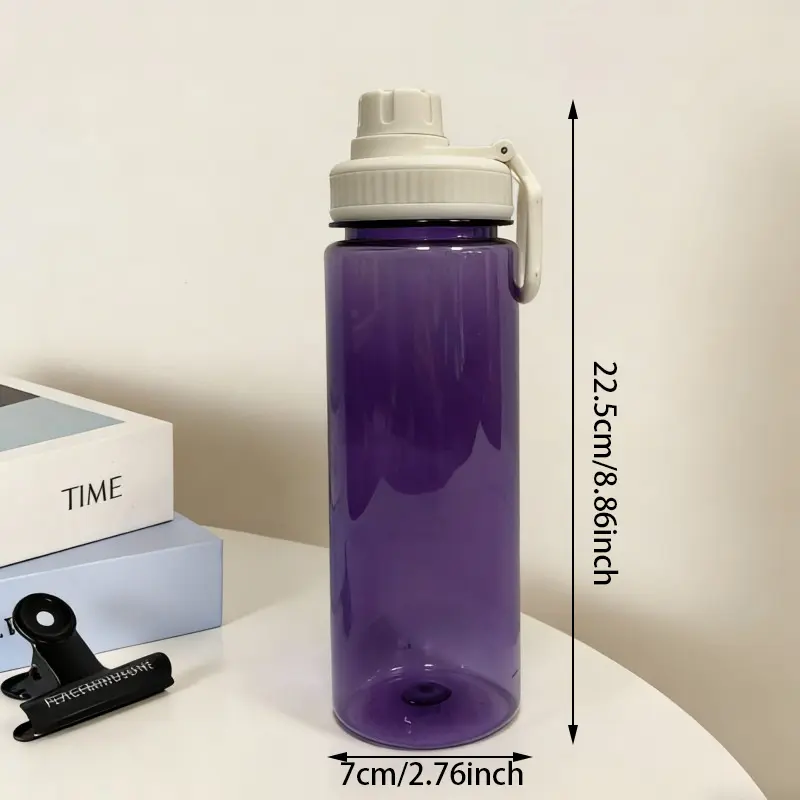 Bottiglie d'acqua sportive in plastica trasparente di grande capacità