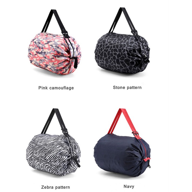 Borsa pieghevole in poliestere pieghevole con logo personalizzato