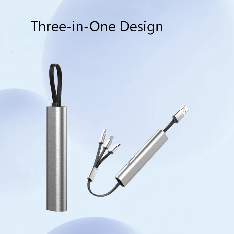 Cavo di ricarica multi USB retrattile 3 in 1