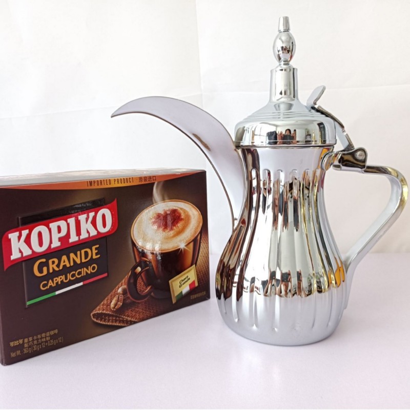 Server da tè e caffè arabo Dallah Pot in acciaio inossidabile del Medio Oriente