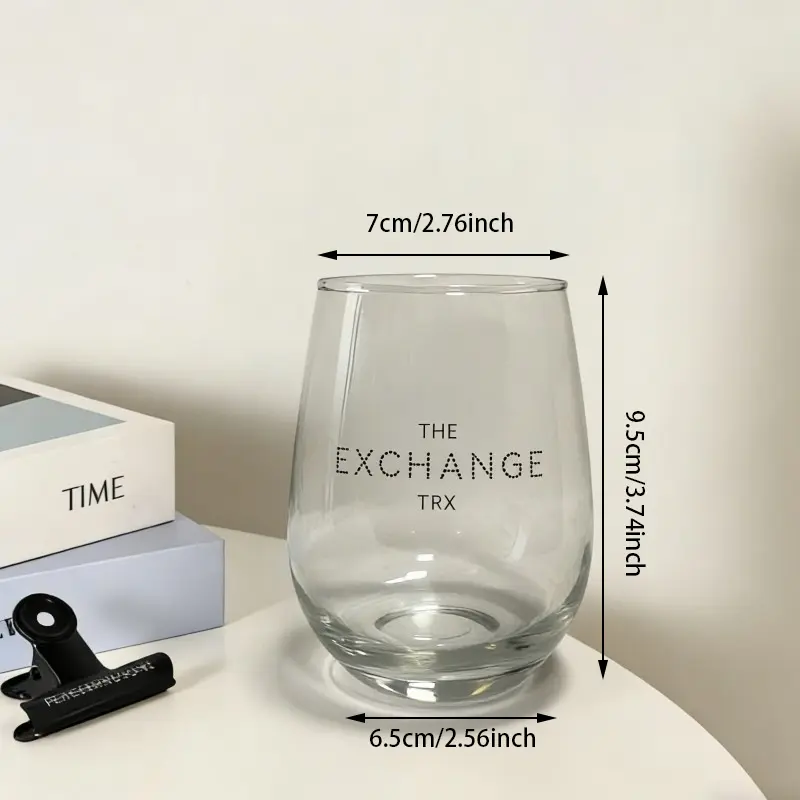 Scambia bicchieri in vetro a forma di uovo senza stelo TRX